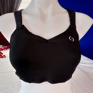 Brooks Moving Comfort 350025 Black Juno High Impact Wireless Sports Bra 36C